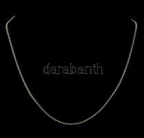 Ezüst(Ag) vékony walles nyaklánc, jelzett / Silver necklace, h: 43  cm, nettó: 3,8 g