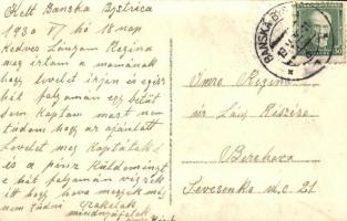 Besztercebánya, Banska Bystrica - 6 db RÉGI városképes lap, köztük 5 fotó a 30-as évek elejéről  / 6...