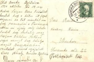 Besztercebánya, Banska Bystrica - 6 db RÉGI városképes lap, köztük 5 fotó a 30-as évek elejéről  / 6...