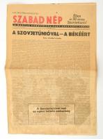 1947 Szabad Nép V. évfolyam 253. szám, 1947. November 7., kissé foltos állapotban.