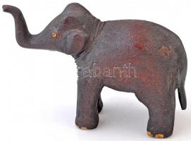Fa elefánt szobrocska, m:10 cm