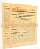 1948 Szabad Nép VI. évfolyam 135. szám, 1948. június 15., benne a két munkáspárt egyesülésének és MDP megalakulásának hírével.
