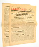 1948 Szabad Nép VI. évfolyam 135. szám, 1948. június 15., benne a két munkáspárt egyesülésének és MDP megalakulásának hírével.