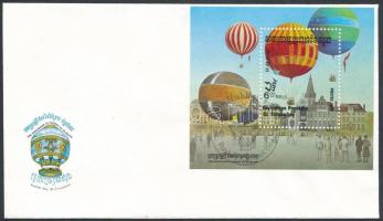 1983 Hőlégballon blokk Mi 131 FDC