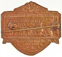 Osztrák-Magyar Monarchia 1917. "Leopold Salvator Gyalogezred 10. Százada" réz sapkajelvény...