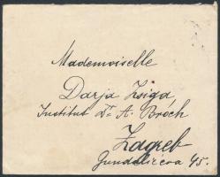 1914 Német karamella reklámbélyeg levélen