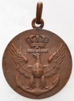 Olaszország ~1930. R.S. Atropo Br tengeralattjárós medál füllel (26mm) T:2 Italy ~1930. R.S. Atropo Br submarine medallion with ear (26mm) C:XF