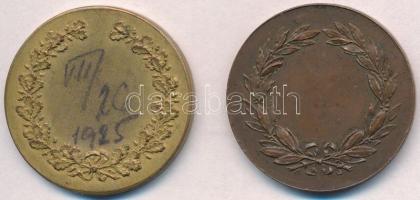 1907. M.U.Sz. Magyar Úszószövetség Kerületi Bajnoki Érem" aranyozott Br és Br díjérem, egyiken ...