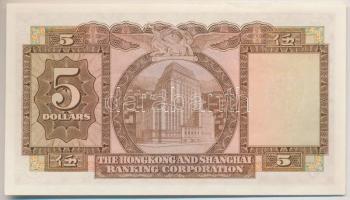 Hongkong / Hongkong és Sanghaj Bank Társaság 1965. 5$ T:I-
Hong Kong / Hong Kong and Shanghai Banki...