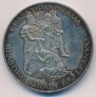 DN "Nemzeti Történeti Emlékpark Ópusztaszer / Feszty-panoráma - Laborc király és leánya" jelzett fém emlékérem (42mm) T:2(PP) patina