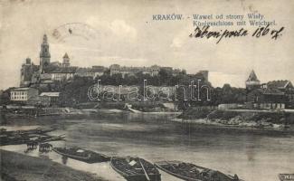 Kraków, Krakau; Wawel od strony Wisly / castle (Rb)