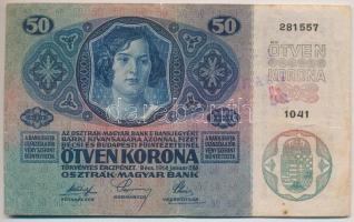1914. 50K "Újaradi" felülbélyegzéssel T:III