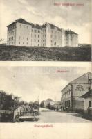 Stubnyafürdő, Stubnianske Teplice; Állami tanítóképző intézet, Hotel Royal szálloda, utcarészlet / teachers school, hotel (EK)