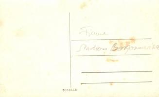 Fiume, Stadion Borgomarina (Stadion Kantrida), Somogy FC - U.S. Fiumana futball mérkőzés, csoportkép...