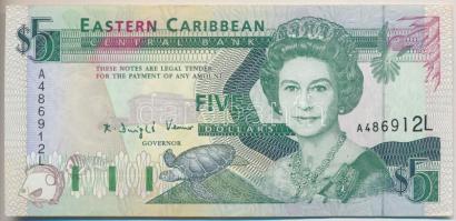 Kelet-Karibi Államok 2000. 5$ T:I Eastern Caribbean States 2000. 5 Dollars C:UNC