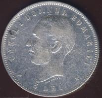 Románia 1906. 5L Ag "Jubileum" T:3/4 k.