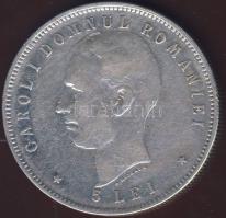 Románia 1906. 5L Ag "Jubileum" T:3/4 k.