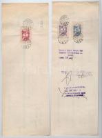 Miskolc 1947-1948. 5db kitöltött váltó 700Ft-ról, 1600Ft-ról, 2000Ft-ról (2x) és 3000Ft-ról, 20f és ...