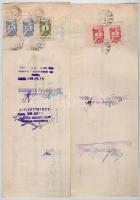 Miskolc 1947-1948. 5db kitöltött váltó 700Ft-ról, 1600Ft-ról, 2000Ft-ról (2x) és 3000Ft-ról, 20f és ...