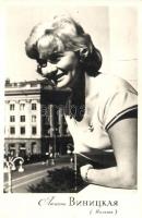 13 db MODERN szovjet színészlap az 1960-as évekből / 13 modern Soviet actors and actresses from the ...