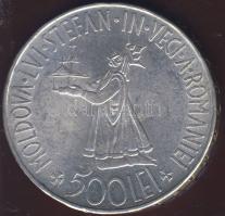 Románia 1941. 500L Ag "Besszarábia" T:2