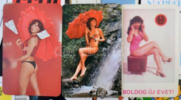 cca 1971-1990 81 db vegyes kártyanaptár