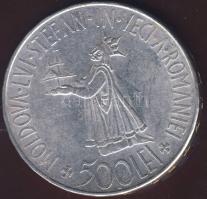 Románia 1941. 500L Ag "Besszarábia" T:2