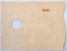 Temesvár 1849.05.01. 5G érvénytelenítő lyukasztással T:II,II-
Hungary / Temesvár (Timisoara) 1849. ...