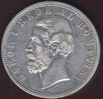 Románia 1901. 5L Ag T:3 pici ph. R!