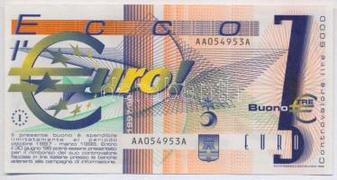 Olaszország 1997-1998. 3E / 6000L Fiesole és Pontassieve városi utalvány T:I
Italy 1997-1998. 3 Eur...