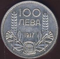 Bulgária 1937. 100L Ag T:2/3+