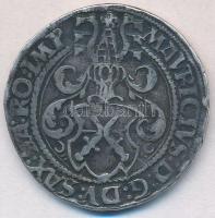 Német Államok / Szász-Albertin 1551. 1/2 Tallér Ag "I. Móric" (14,42g) T:3 ph. German States / Saxony-Albertine 1551. 1/2 Thaler Ag "Moritz I" (14,42g) C:F edge error Krause MB#89