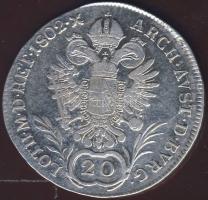 Ausztria 1802A 20Kr Ag II.Ferenc T:3/4+