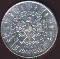 Lengyelország 1939. 10Zl Ag "Pilsudsky" T:1/2