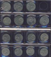 Szovjetunió 1987-1991. 1R (9x) + 5R (6x) emlékpénzek T:2