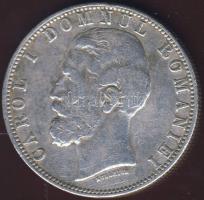 Románia 1880. 5L Ag T:3- ph