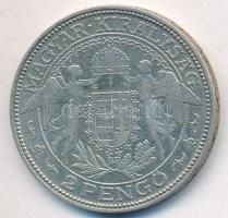 1937. 2P Ag "Madonna" T:2- kis ph. 
Adamo P7