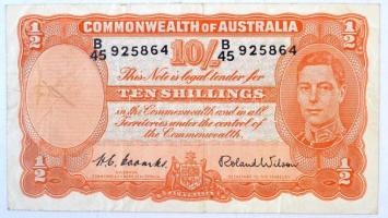 Ausztrália 1952. 10sh T:III Australia 1952. 10 Shilling C:F Krause 25.d