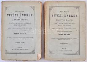 Régi magyr vitézi énekek és elegyes dalok. Összeáll.: Thaly Kálmán. 1-2. köt. Pest, 1864, Lauffer. Megviselt papírkötésben.