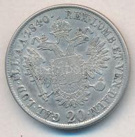 Ausztria 1840A 20Kr Ag "I. Ferdinánd" T:2 
Austria 1840A 20 Kreuzer Ag "Ferdinand I&...