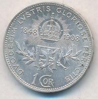 Ausztria 1908. 1K Ag "Ferenc József - Jubileum" T:1-,2
Austria 1908. 1 Corona Ag "Fr...
