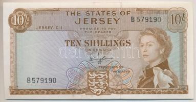 Jersey 1963. 10sh T:I- Jersey 1963. 10 Shilling C:AU