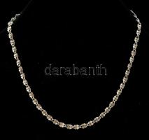 Ezüst(Ag) fantázia, lóhere nyaklánc, jelzett, h: 41,5 cm nettó: 5,3 g