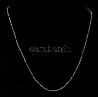 Ezüst(Ag) vékony, anker nyaklánc, jelzett, h: 45 cm, nettó: 2,4 g