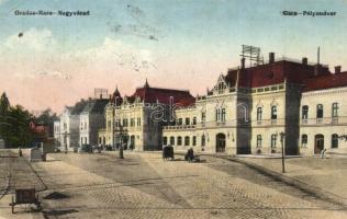 Nagyvárad, Oradea Mare; vasútállomás / Gara / railway station (EK)