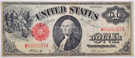 Amerikai Egyesült Államok 1917. 1$ George Washington T:III USA 1917. 1 Dollar George Washington C:F Krause 187.