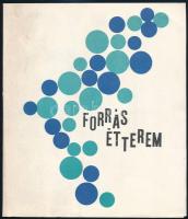 1969 Forrás étterem, Bp. VII. ker. Dohány u., 22x19 cm.