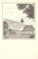 Kismarton, Eisenstadt; templom / Heimatbilder Serie Burgenland / church s: F. Koziol (vágott / cut)