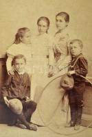 cca 1890-1912 Hölgyek műteremeben, 10 db keményhátú fotó különböző műtermekből(Strelisky, Kossak, Uh...