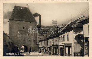 Hainburg mit Geschäft Foto AK